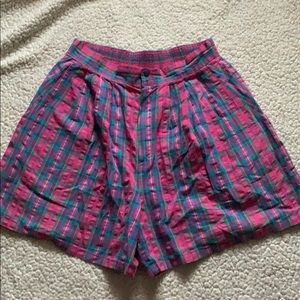Plaid shorts
